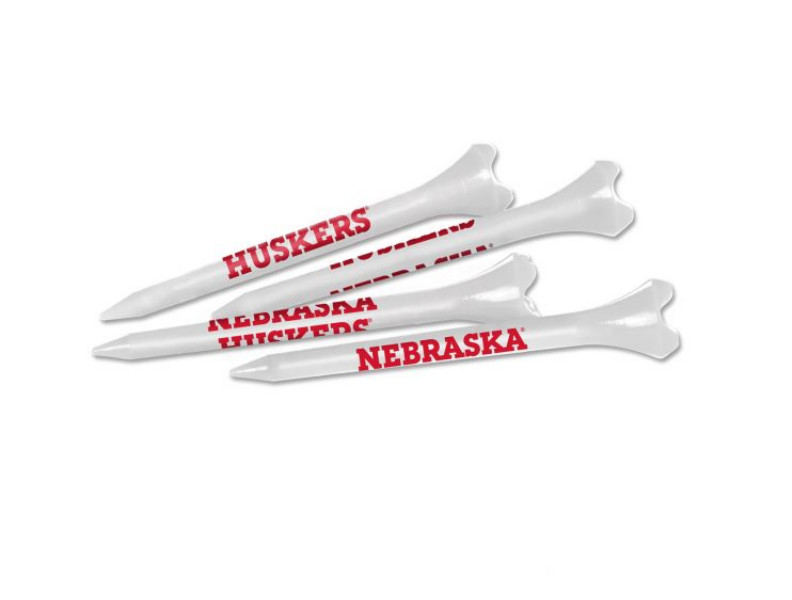 Nebraska Corn Huskers Golf Ball 2 3/4" Plastic Tees (Package Qty 40)