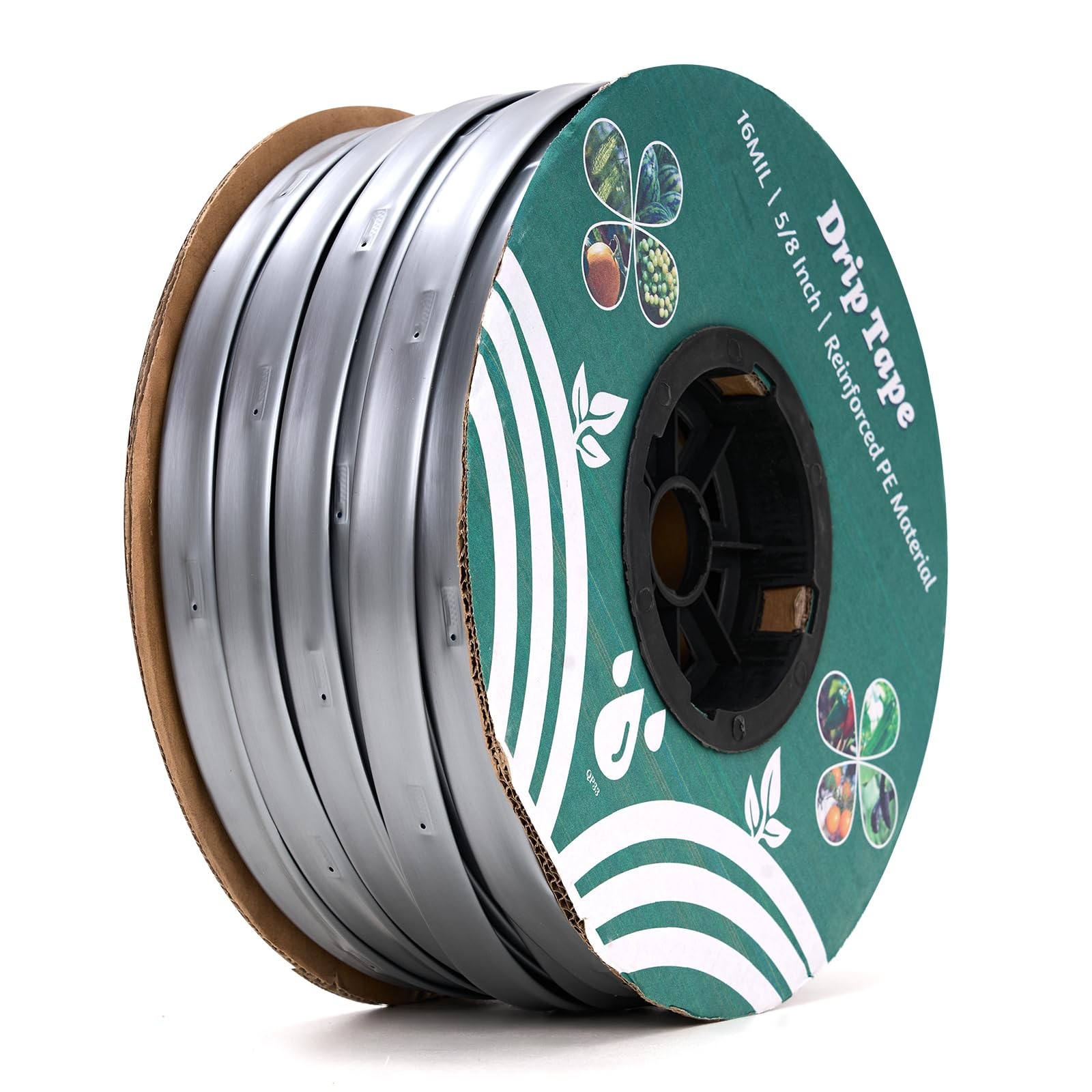 Darktank 500Ft 5/8 Drip Tape Irrigation 16 Mil Heavy Duty 6 Emitter Spacing