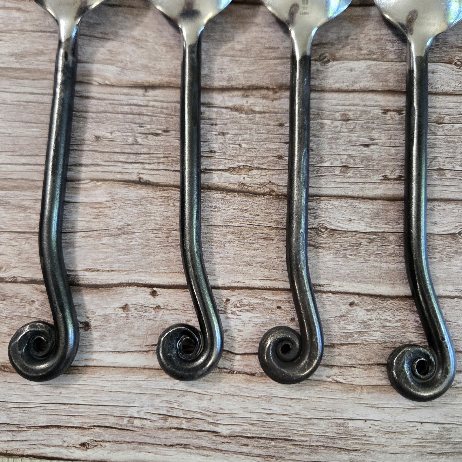 4 Piece GS Gourmet Settings 18/10 Stainless Tablespoons Treble Clef Pattern