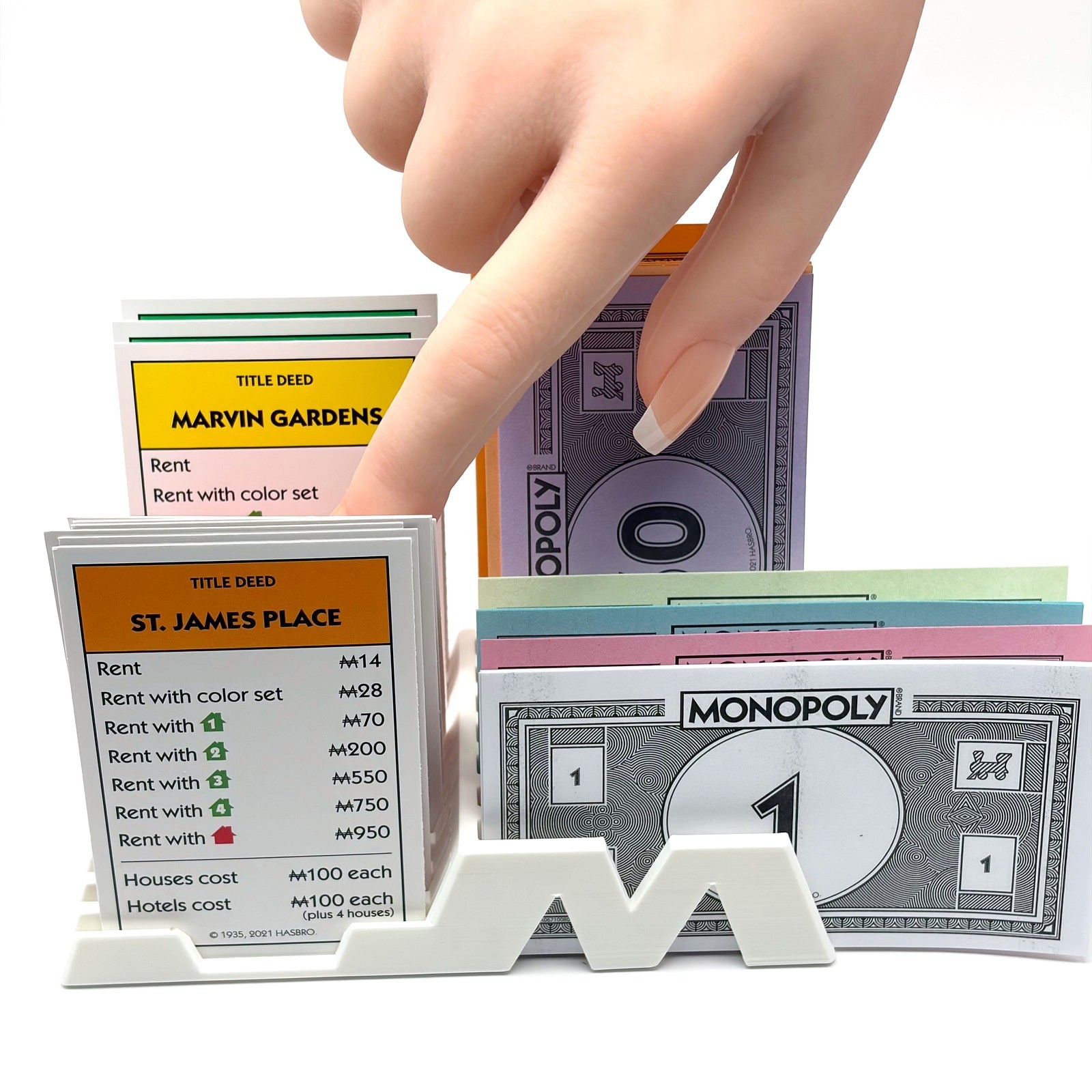 Monopoly Player Organizer Money Card Tray