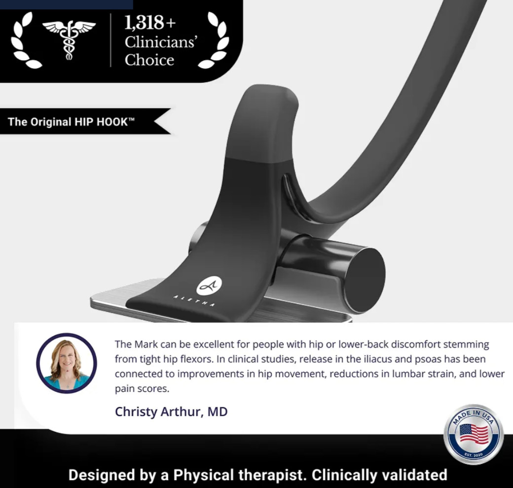 ALETHA HIP HOOK  - lightly used - compare  to $159 on Amazon - Black and Chrome