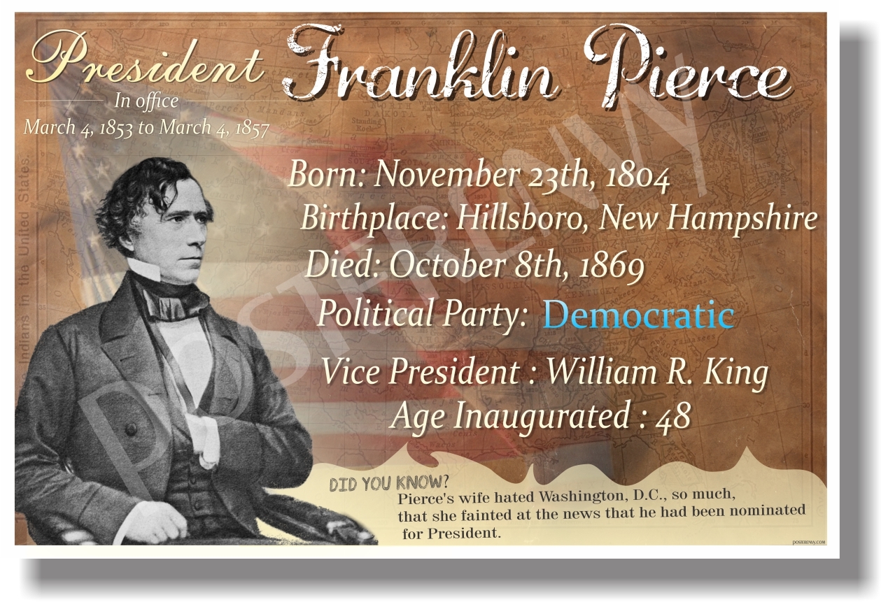 Presidential Series - Franklin Pierce - NEW Famous U.S. President POSTER