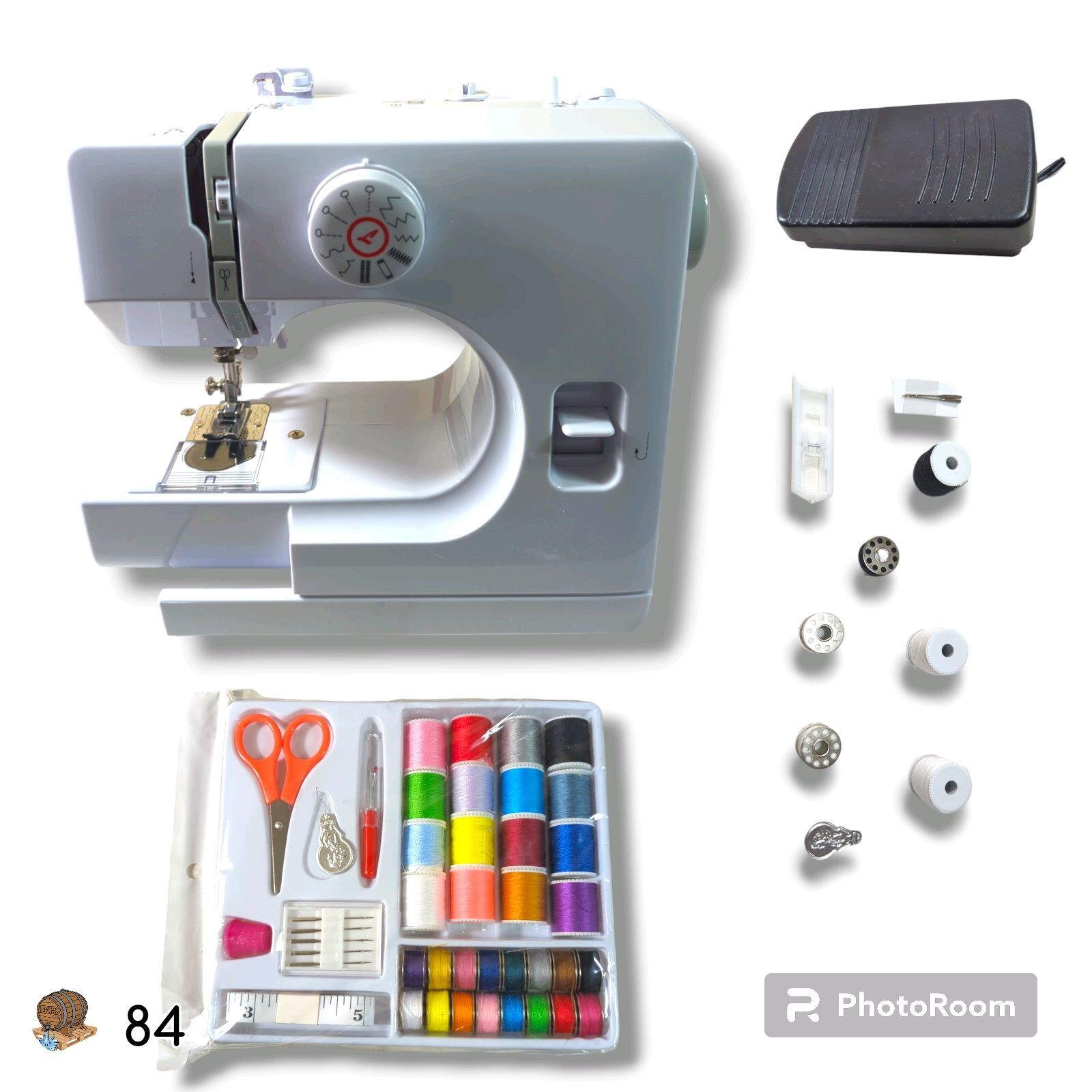 Mini Sewing Machine for Beginners with 42 pc Kit & 12 Built-in Stitches