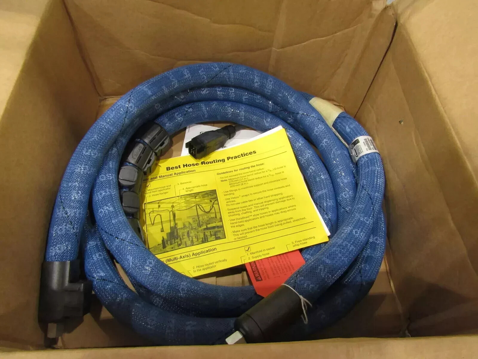 Nordson 104008 Hot Melt Glue Flex Hose 16Ft 240V 1500 Watt w/Rediflex Hanger New