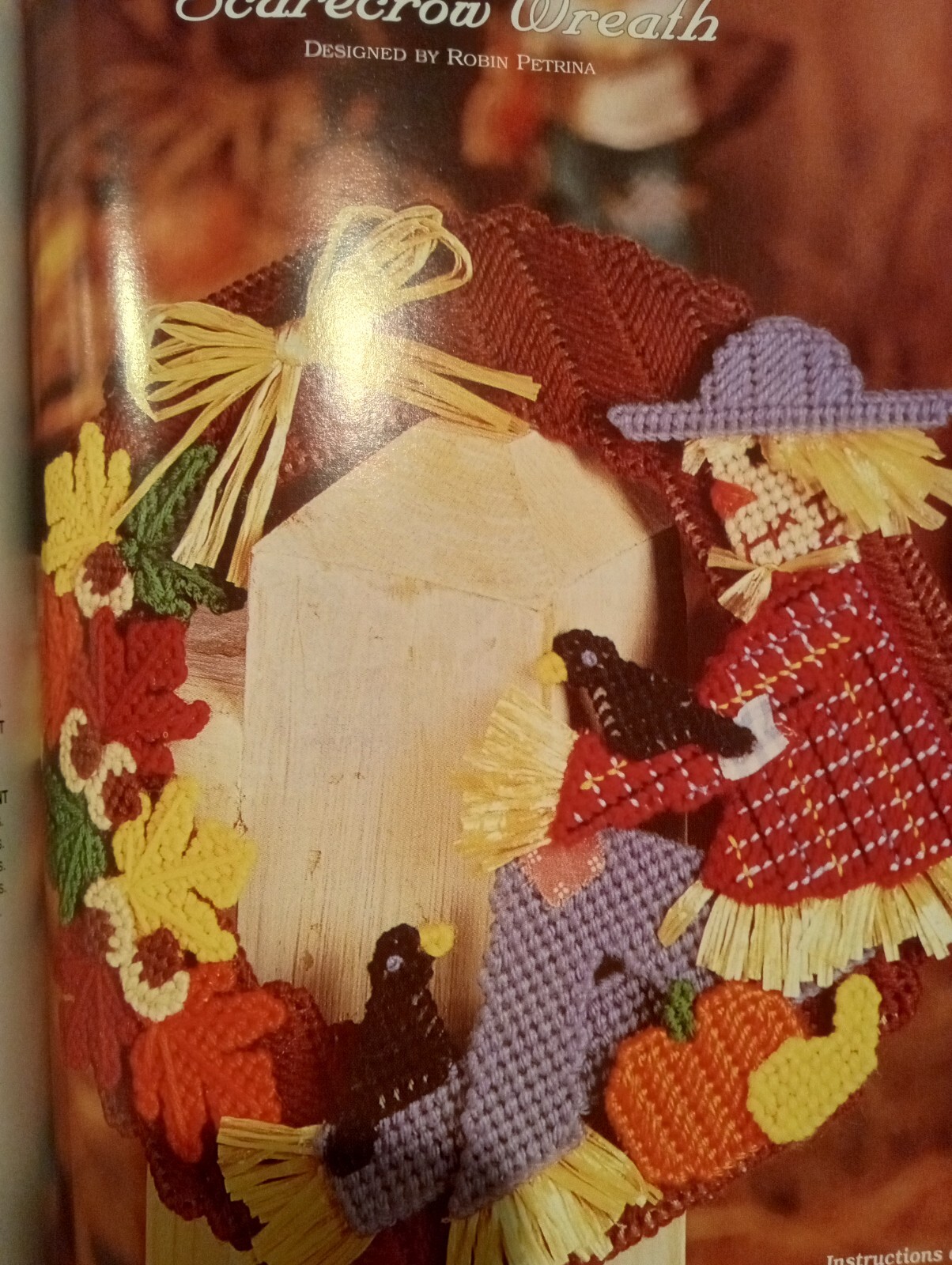 Holiday Christmas Decor Plastic Canvas Pattern Book Halloween Easter St Patrick