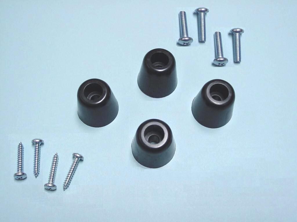 4 Original McIntosh Replacement Audio Feet & Screws (OEM, NOS, USA) also Marantz