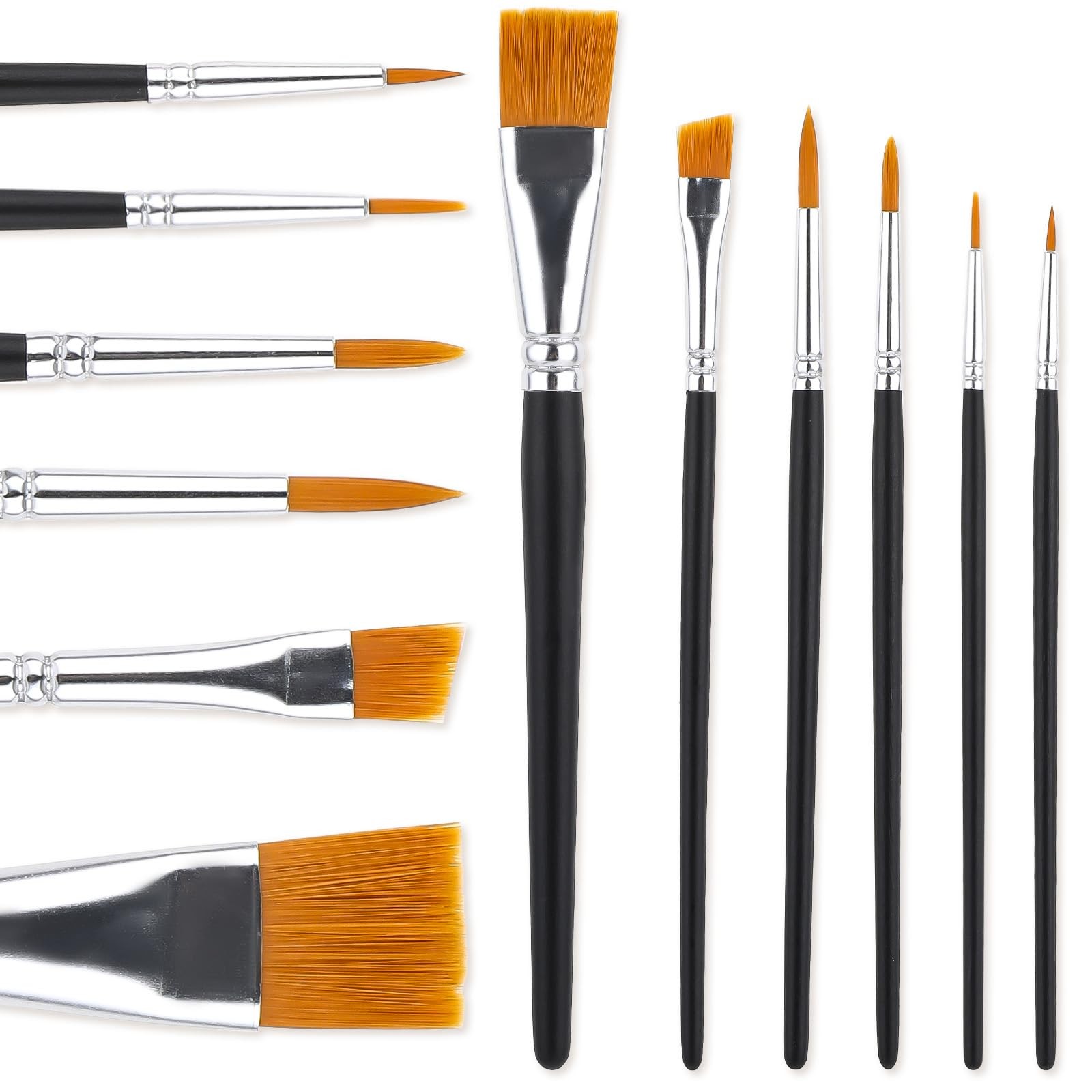 Paint Brush Set, 6 Pcs Professional Artist Brush for Body Painting Body Art M...