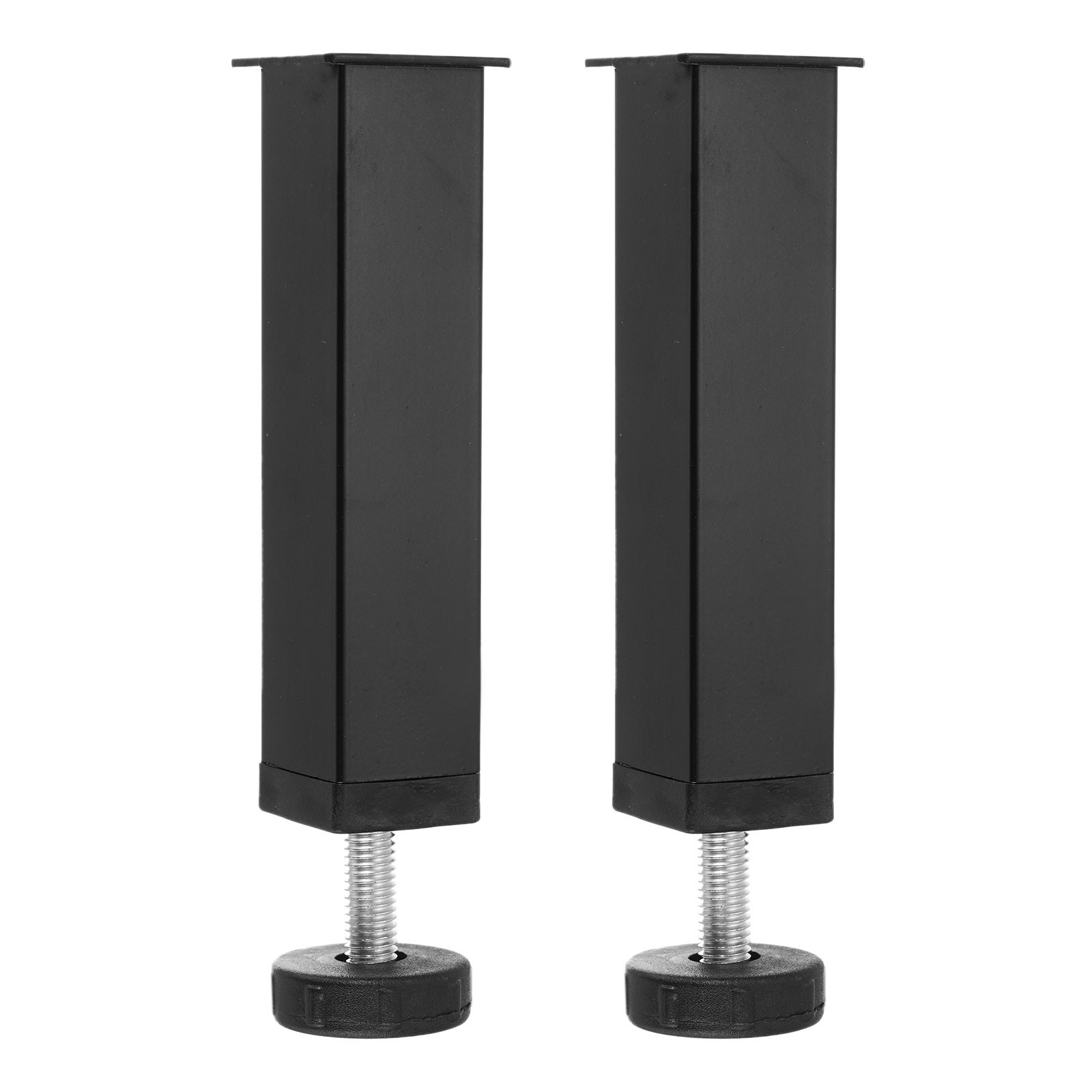 2 Pcs Adjustable Height Center Support Leg, 6" Bed Support Legs, Black