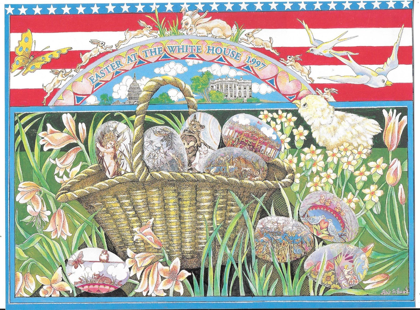 Easter At The White House 1997 program Bill Clinton