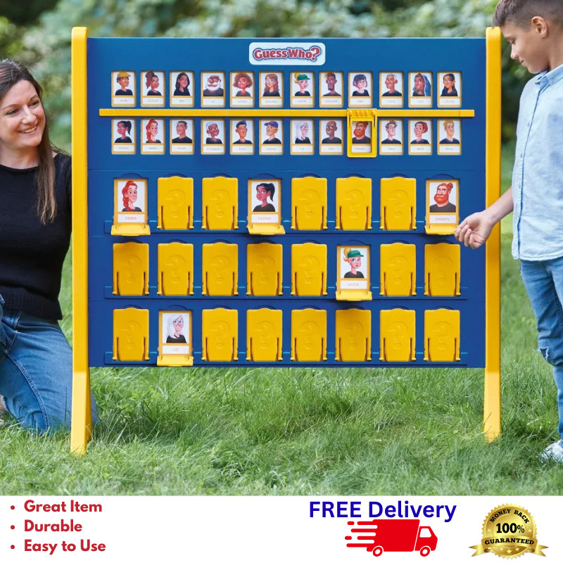 Giant Guess Who Game Oversized Board Indoor Outdoor Family Play Party Fun New