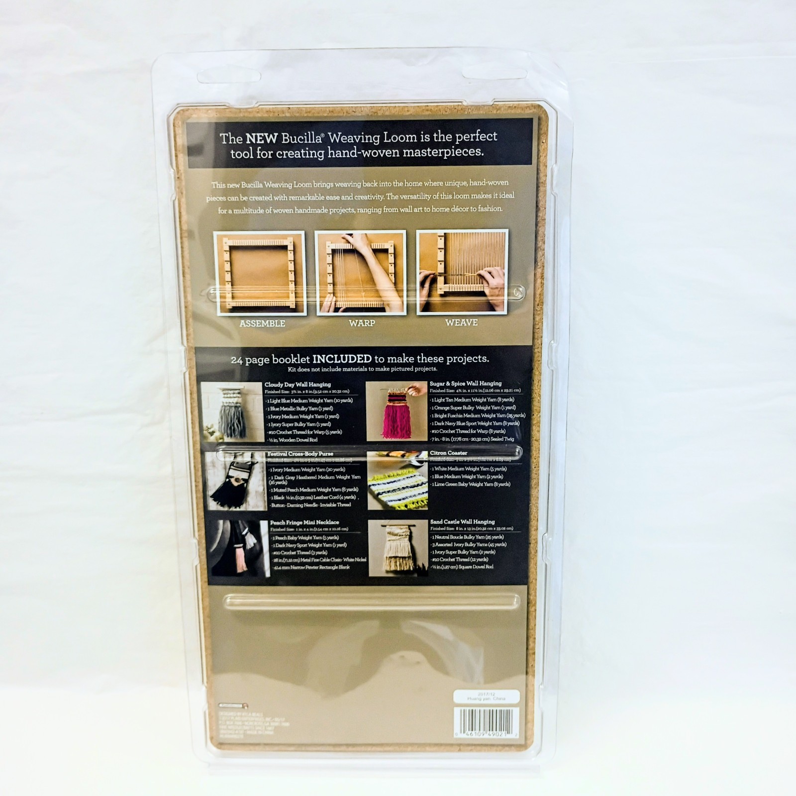 Plaid Bucilla 10" Weaving Loom Adjustable Loom Tool Kit
