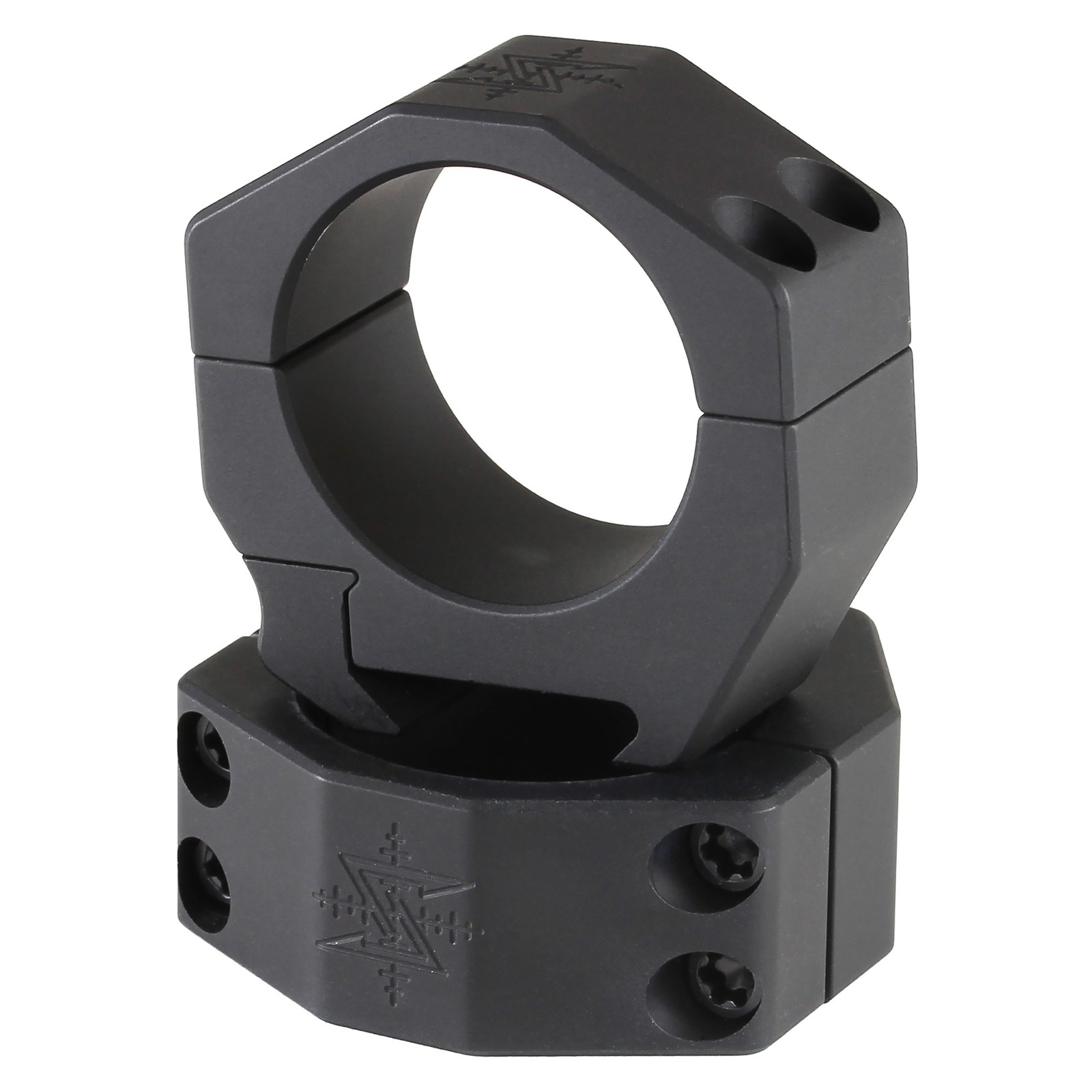 Seekins Precision Scope Rings 34mm Low .92" Height with 4 Cap Screws Black