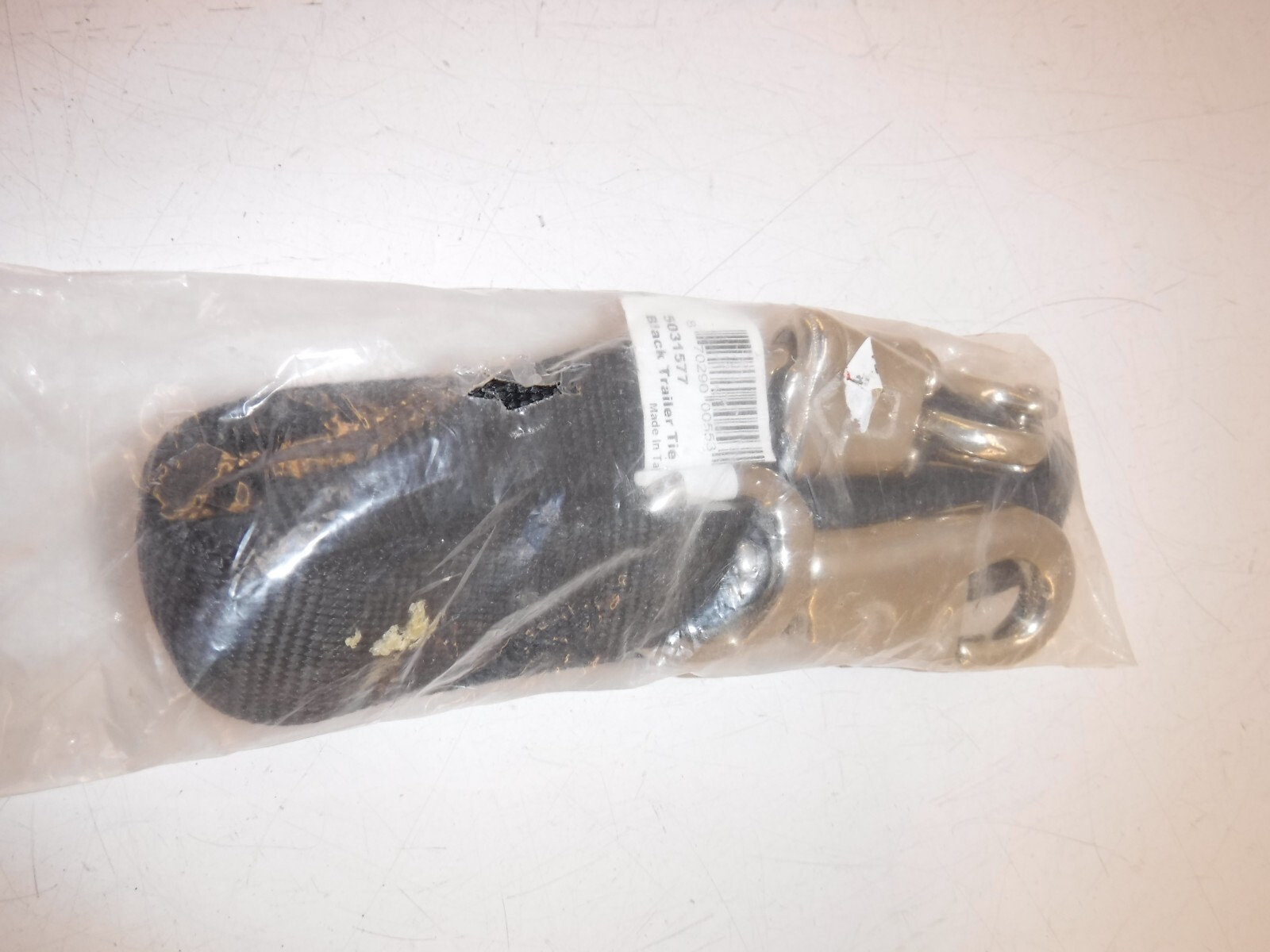 Black Leather Tie Down Hardware Horse Tack Equine