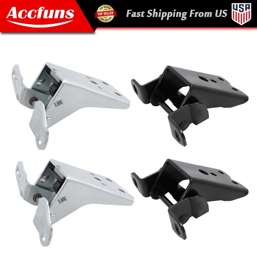 For Ford F-150 F-250 F-350 1980-1997 Black Steel Body Door Hinge Replacement Set