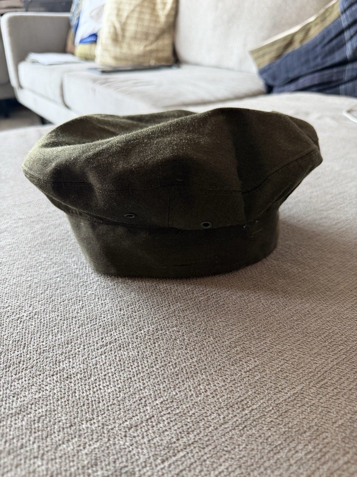 US Army AGSU Green Service Cap Crown Hat Size 7 Bernard Cap Dress Uniform