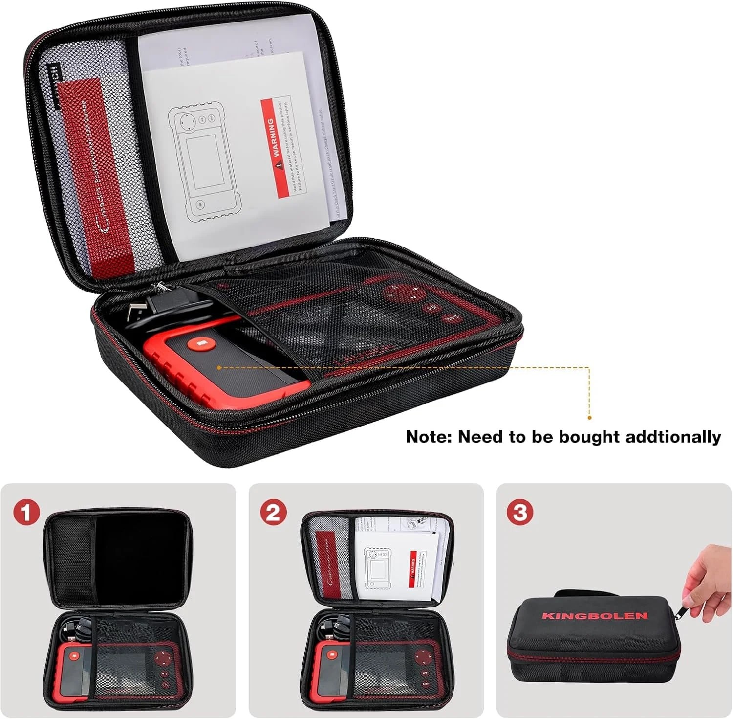 Protective EVA Carry Case For OBD2 Scanner Diagnostic Tool Storage