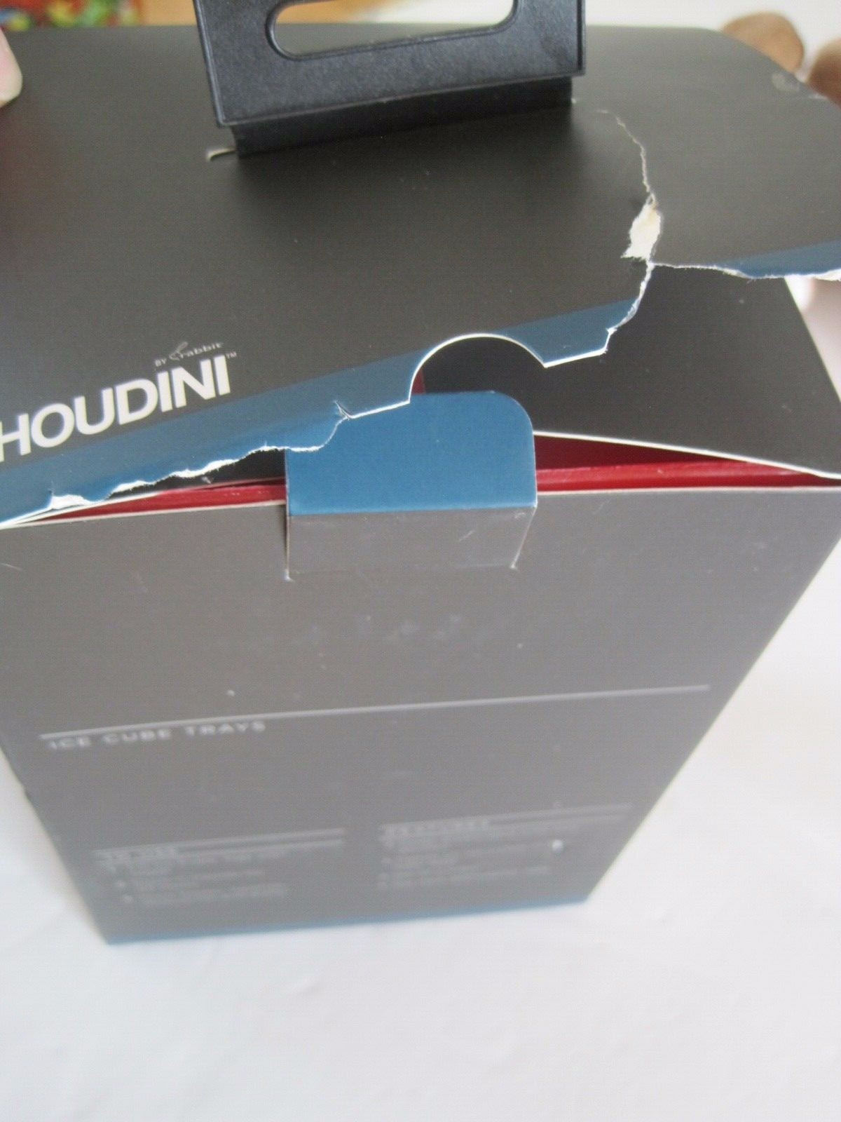 Houdini Ice Cube Trays Red Silicone New