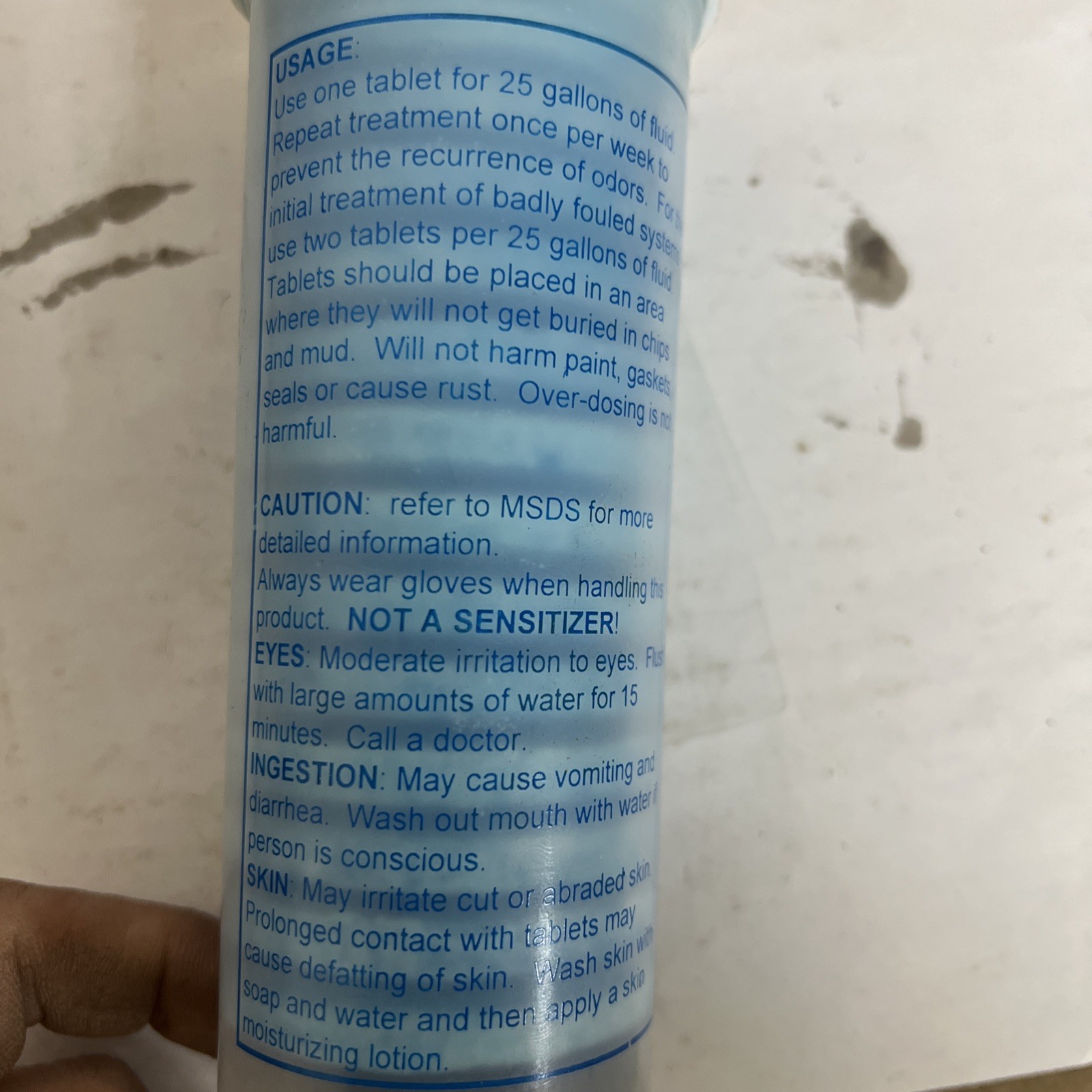 SDT Sump Deodorizing Tablets Coolant odor destroyer