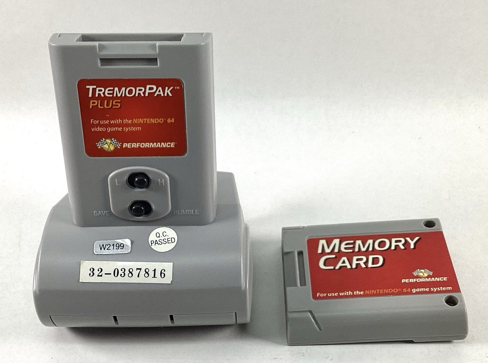 Nintendo 64 N64 Performance TremorPak Plus With Performance Memory Card