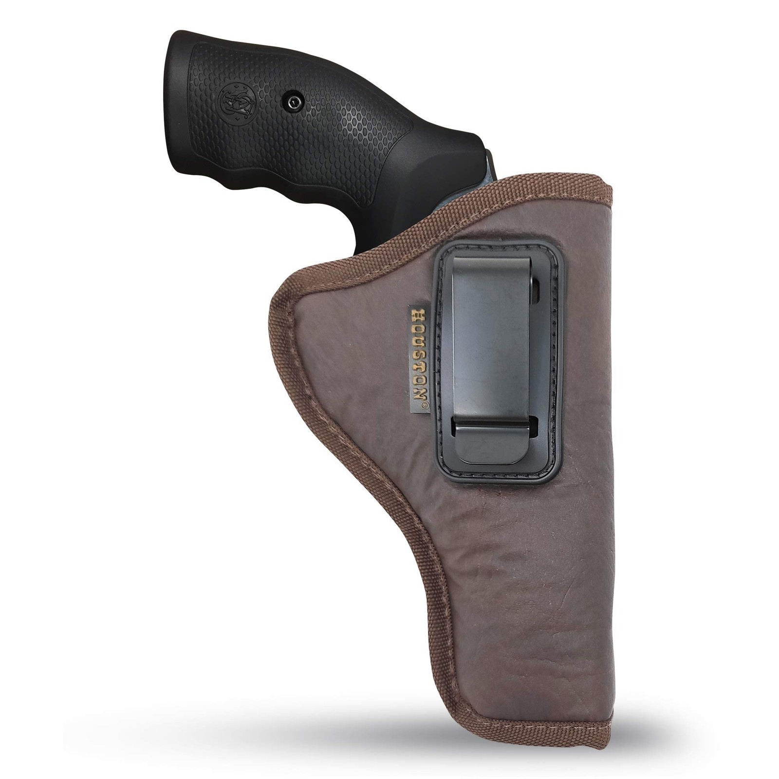 Houston Gun Holsters IWB Revolver Holster, Brown, 3.5-4.5 in | Fits K, L, M a...
