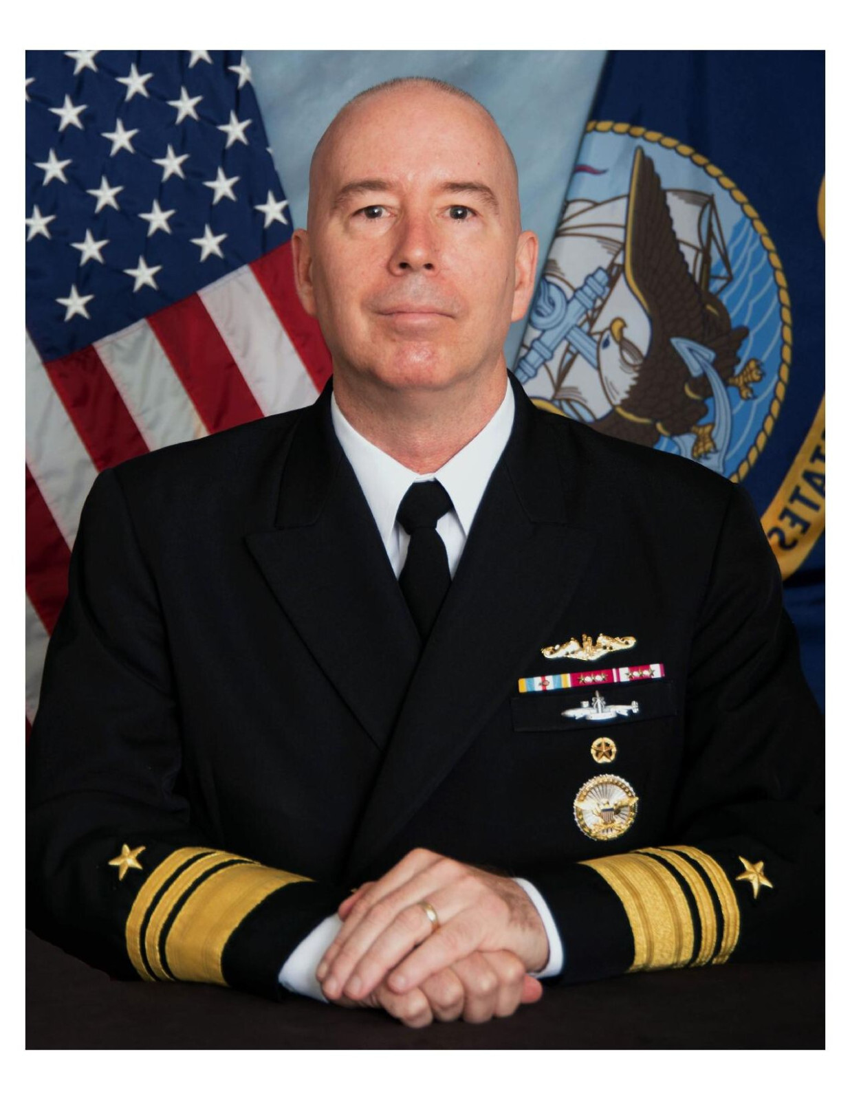 United States Navy Admiral William J. Houston 8x10 Photo On 8.5" x 11"