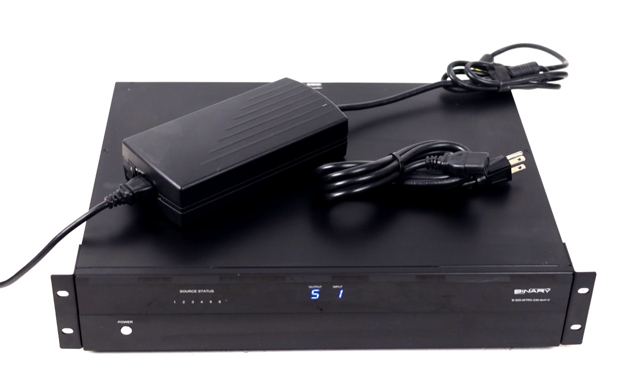 Binary B-520-MTRX-230-6x4+2 POC Enabled Matrix Switch/ Switcher u881