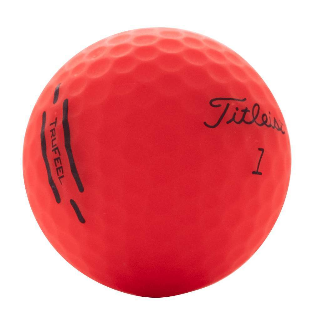 Titleist TruFeel Matte Red Mint AAAAA 50 Used Golf Balls 5A