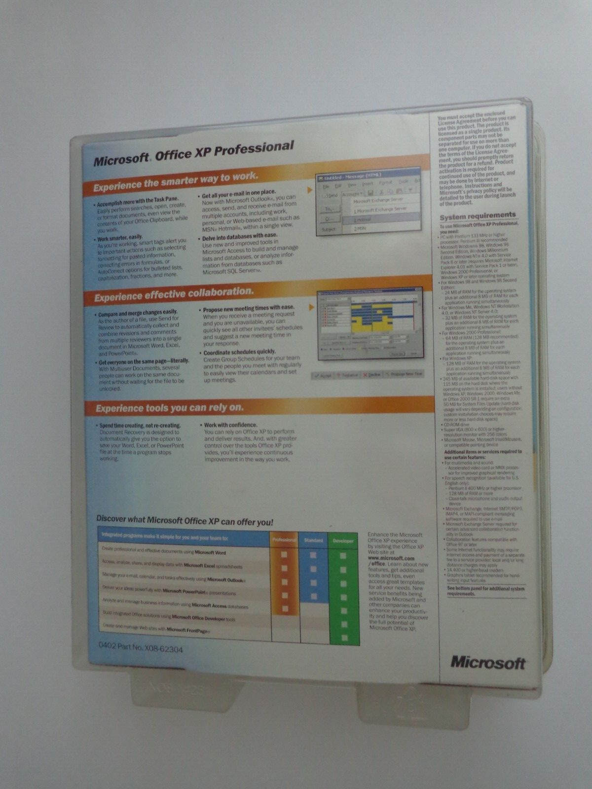 Microsoft Office XP Professional 269-04508 New! Retail Box