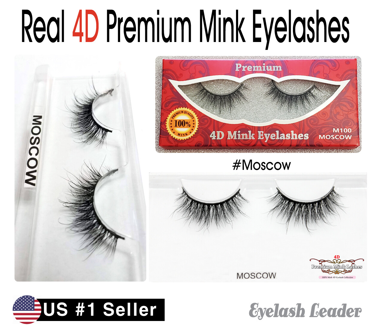 ❤️💕Better than 3D "Stardel 4D Mink Eyelashes" #Moscow | US SELLER ❤️💕
