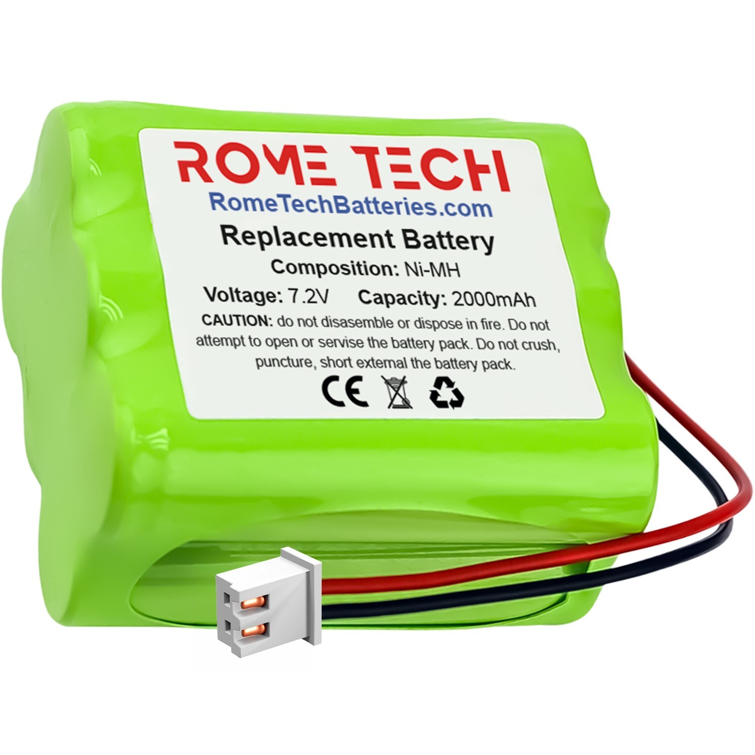 Battery Replace for 2GIG Alarm System Panel 2GIG Go Control Panels 2000 mAh
