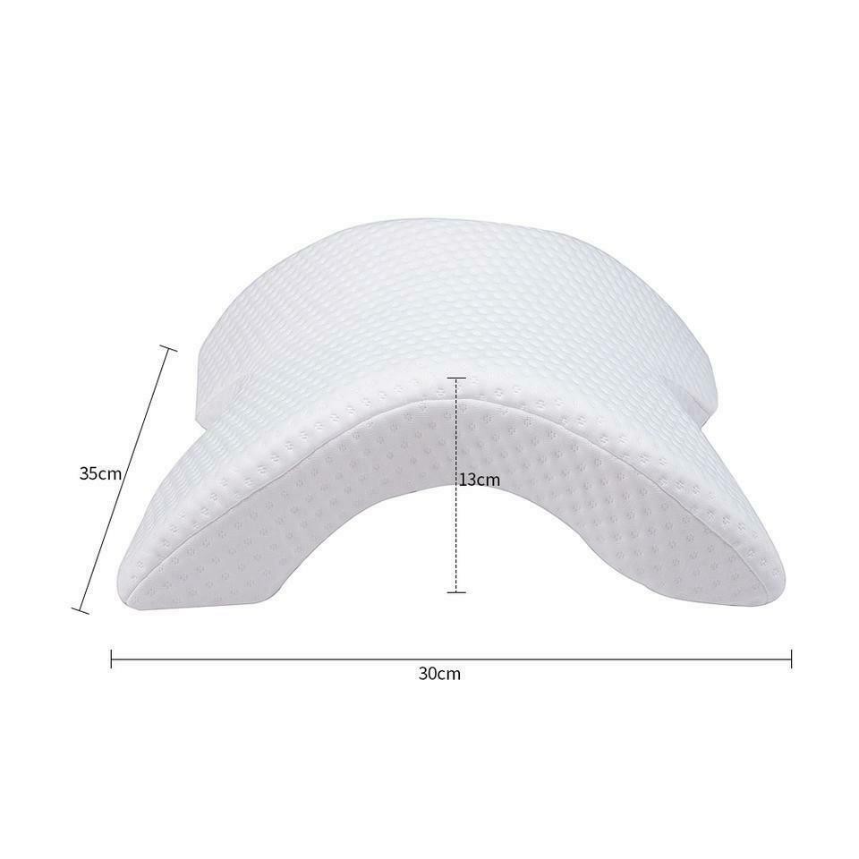 Slow Rebound Pressure Pillow, U-shaped, White