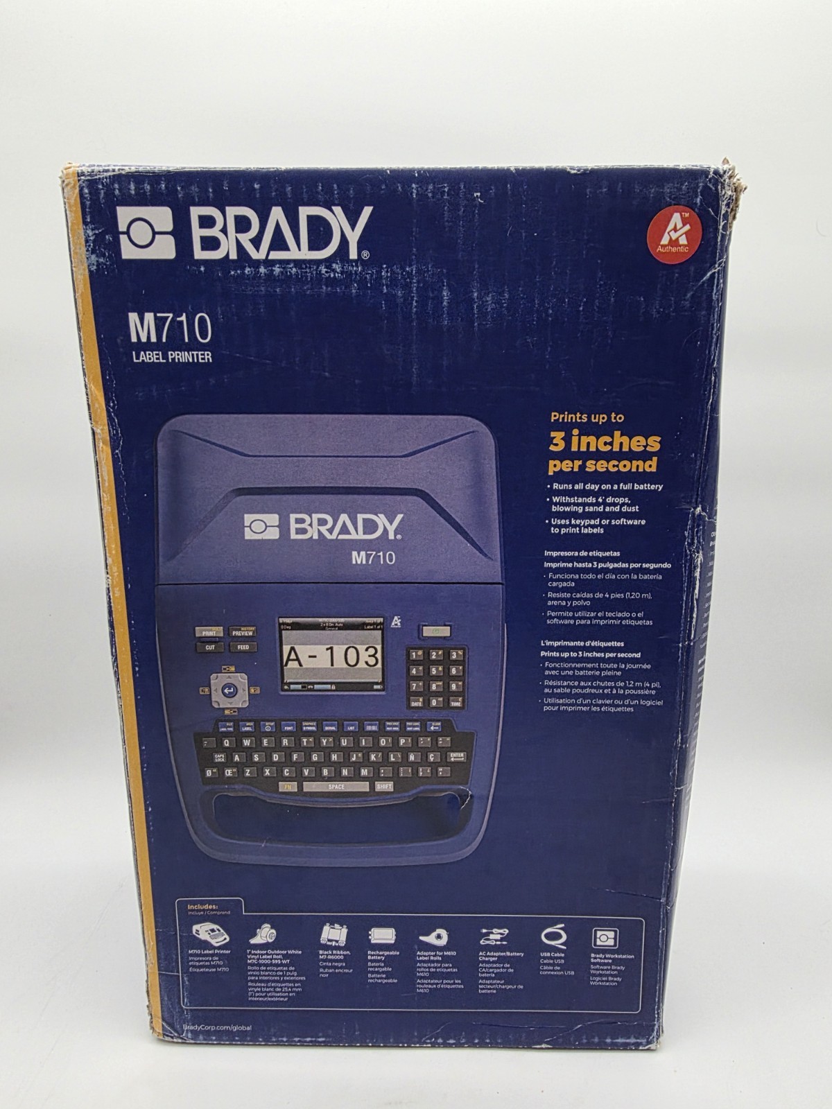 Brady Corporation M710 Portable Label Printer  NEW