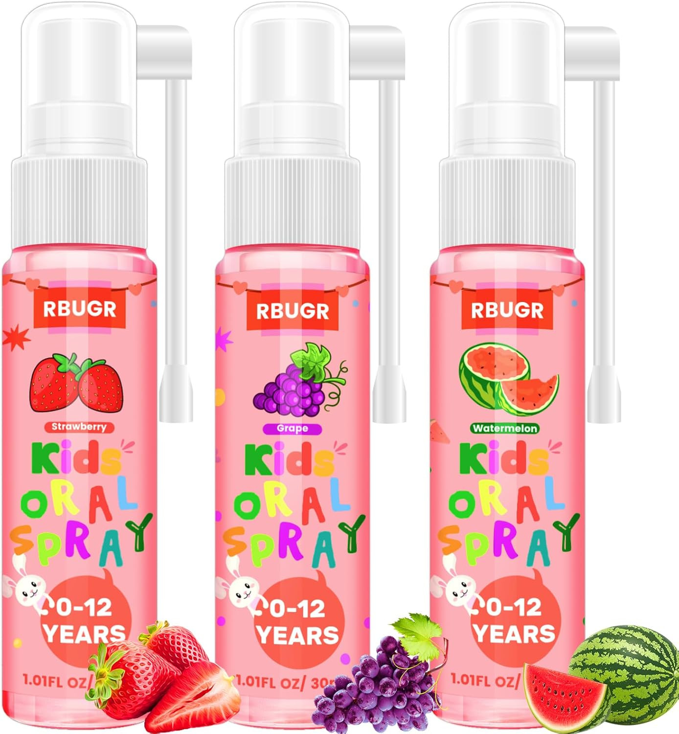 Kids Oral Spray, 3PCS Toddler Toothpaste Helper for Cavity Repair & Fresh Breath