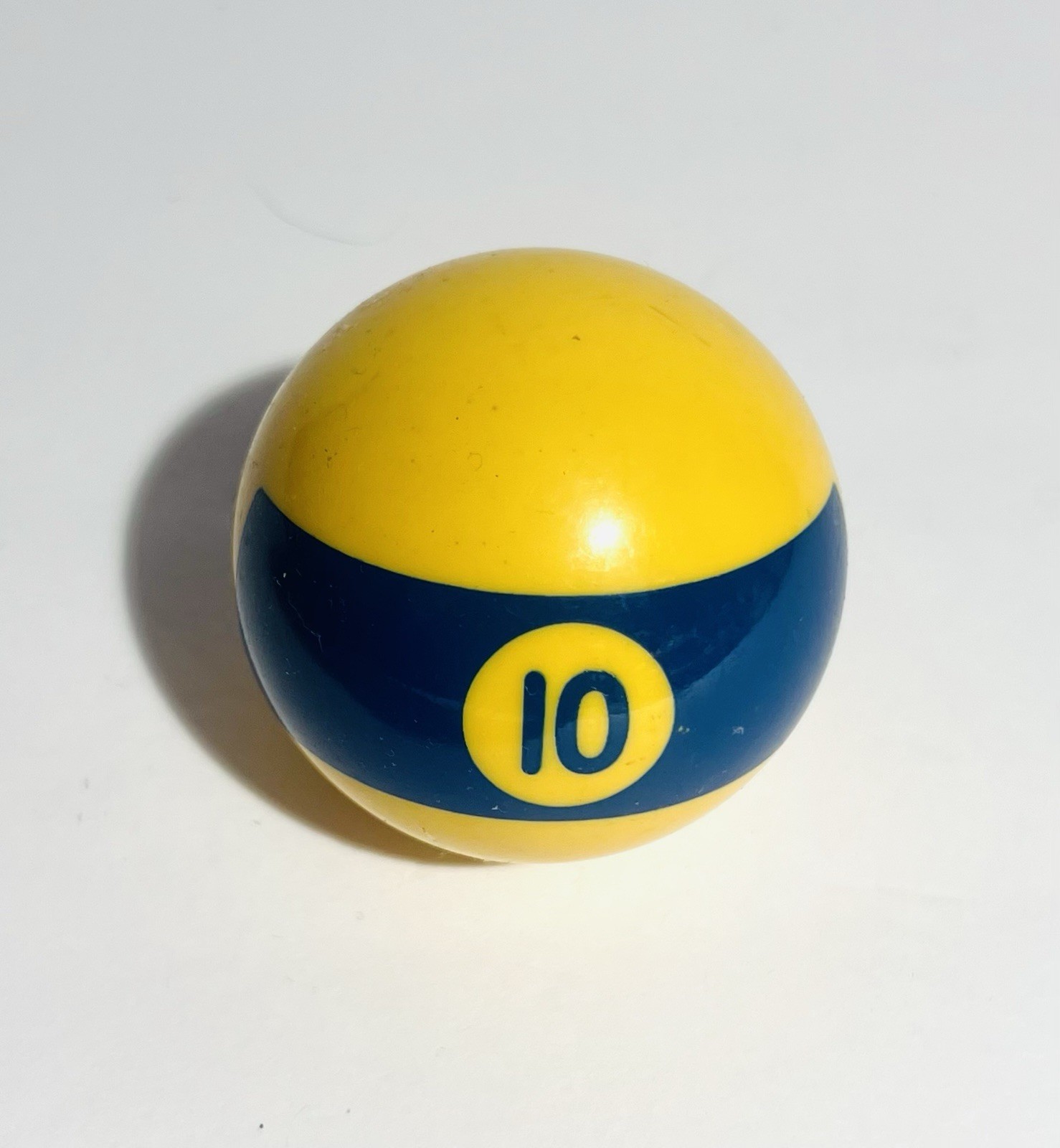 Vintage Pool Ball Number 10 Blue Broken Striped Replacement