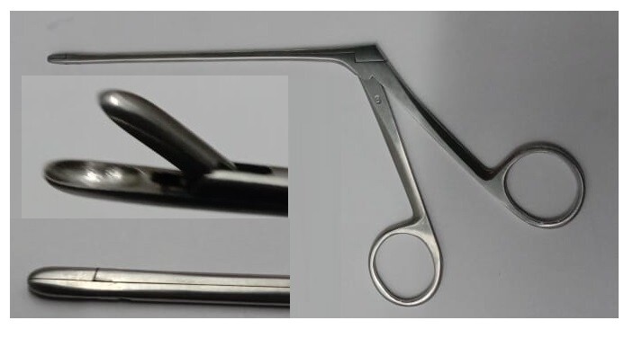 Hildyard Post-Nasal Biopsy Forceps Oval Cup 12 mm ,Overall Length 18 Cm Length