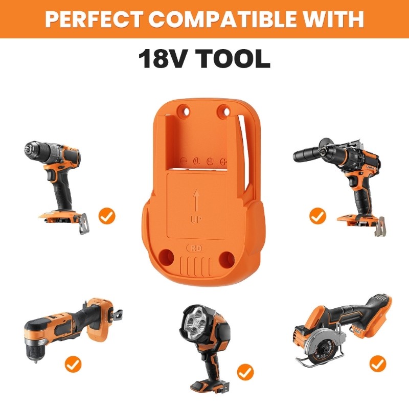 Wall Mounted Tool Organizers For Cordless Power Tool Secure Storage Bracket