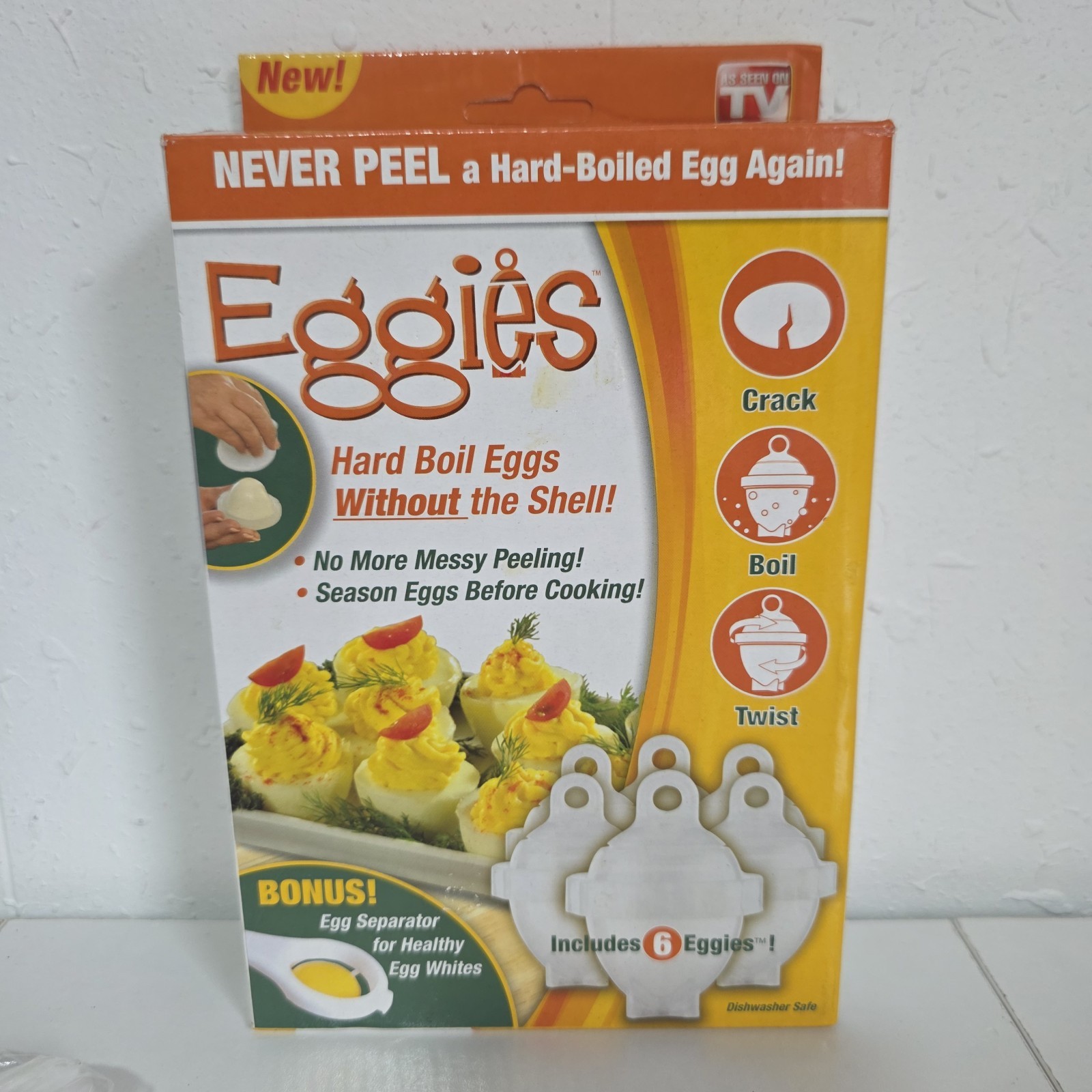 Eggies Hardboiled Egg Cooker NIB