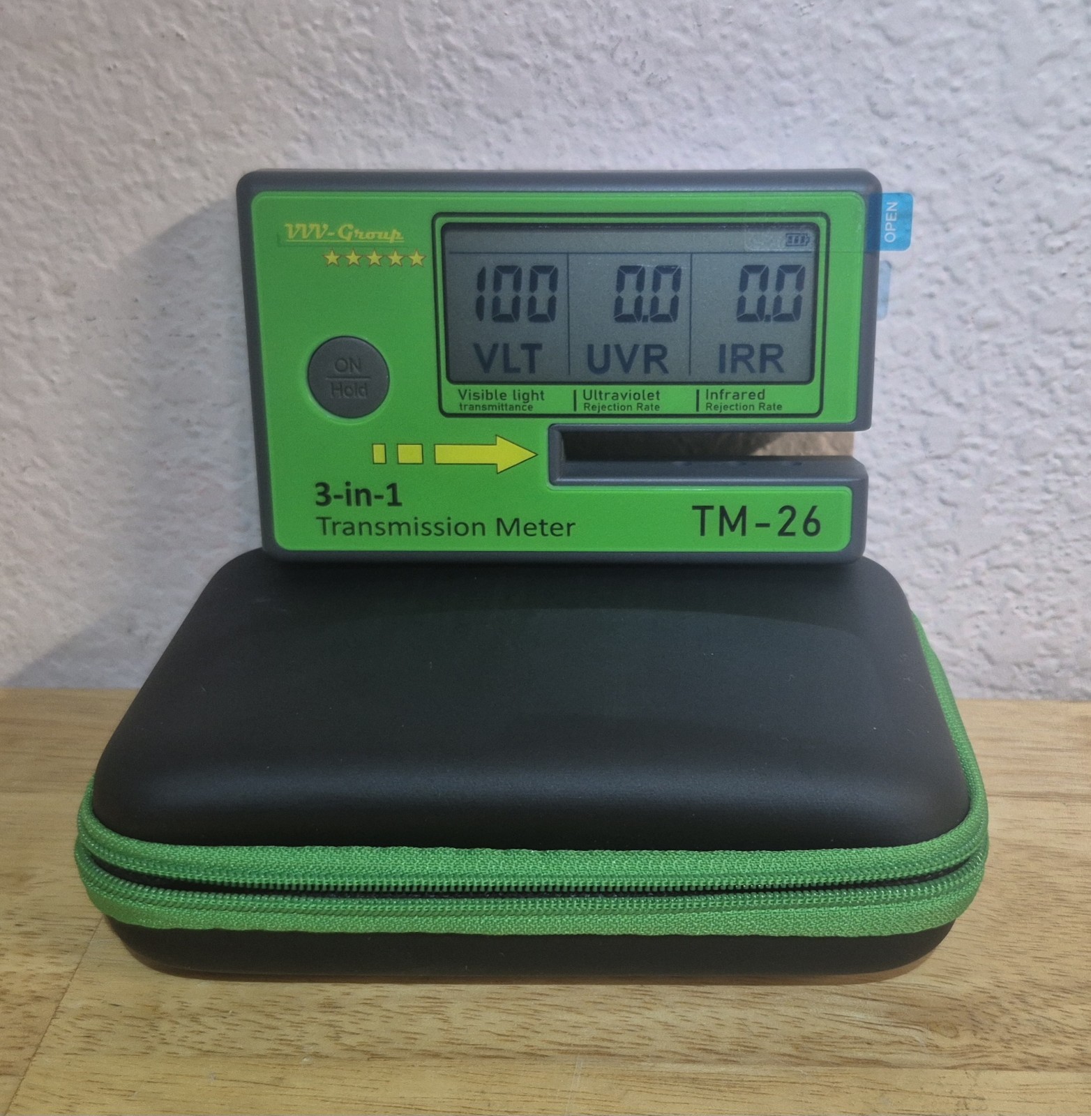 Digital Window Tint Meter TM-26 – Automotive VLT Tester with UVR & IRR Measur...