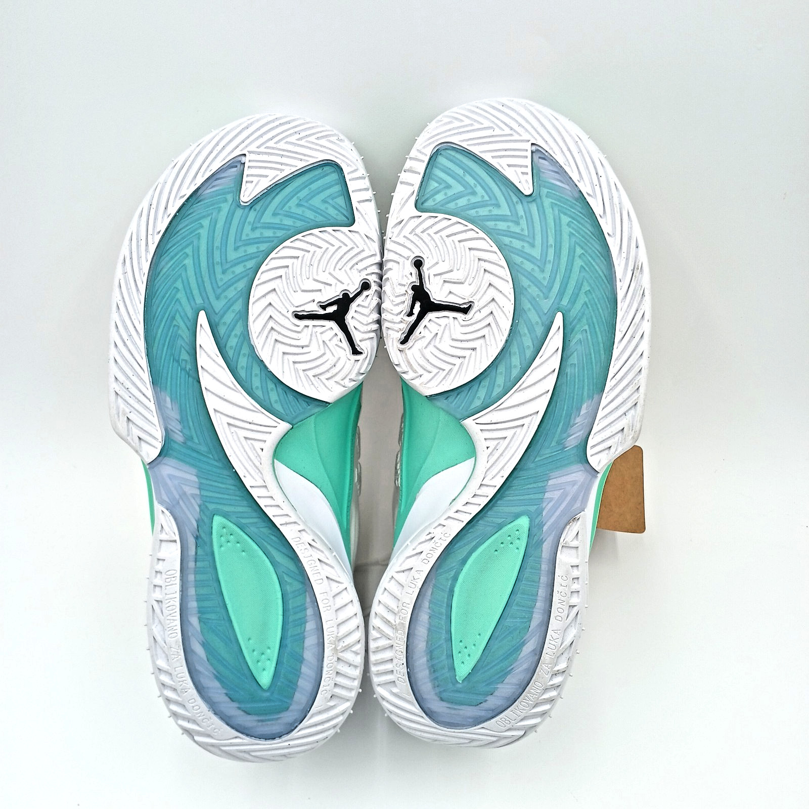 New Mens Nike Jordan Luka 3 Photo Finish (White- Black Volt- Glow Green) Size 8