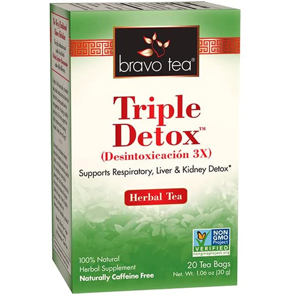 Bravo Tea Triple Detox Herbal 20 Bags