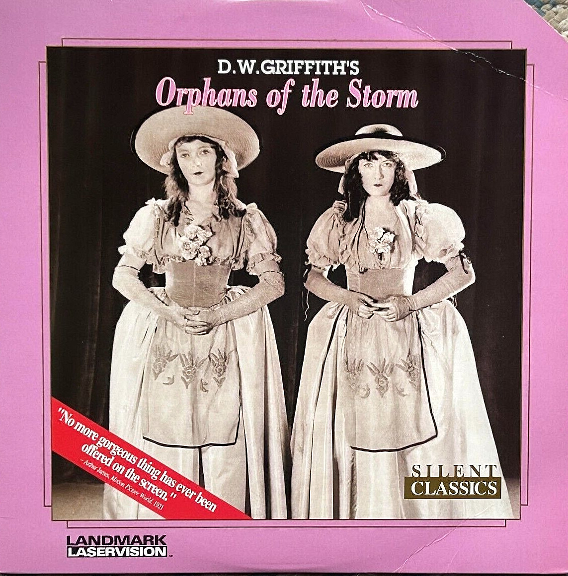 ORPHANS OF THE STORM (DW GRIFFITH) LILLIAN GISH-PREMIUM USED LASERDISC (NM/VG+)