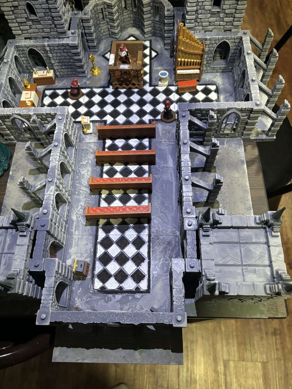 Church/Cathedral Furniture Set for Tabletop Gaming - Painted