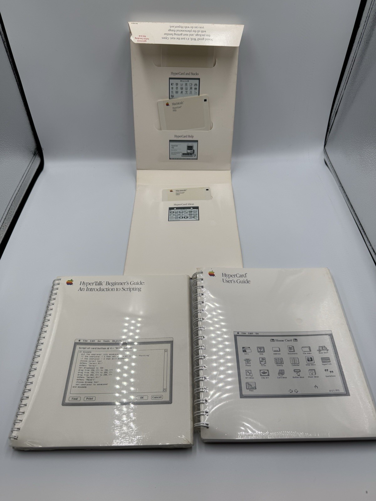 Apple HyperCard Software Bundle w/ Floppy Discs & Sealed Manuals P/N: 942-1601-A