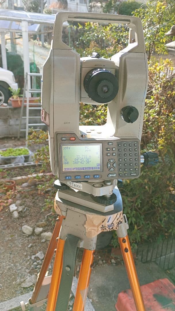 Surveying equipment total station Sokia SET4010⑤ operation confiRMed