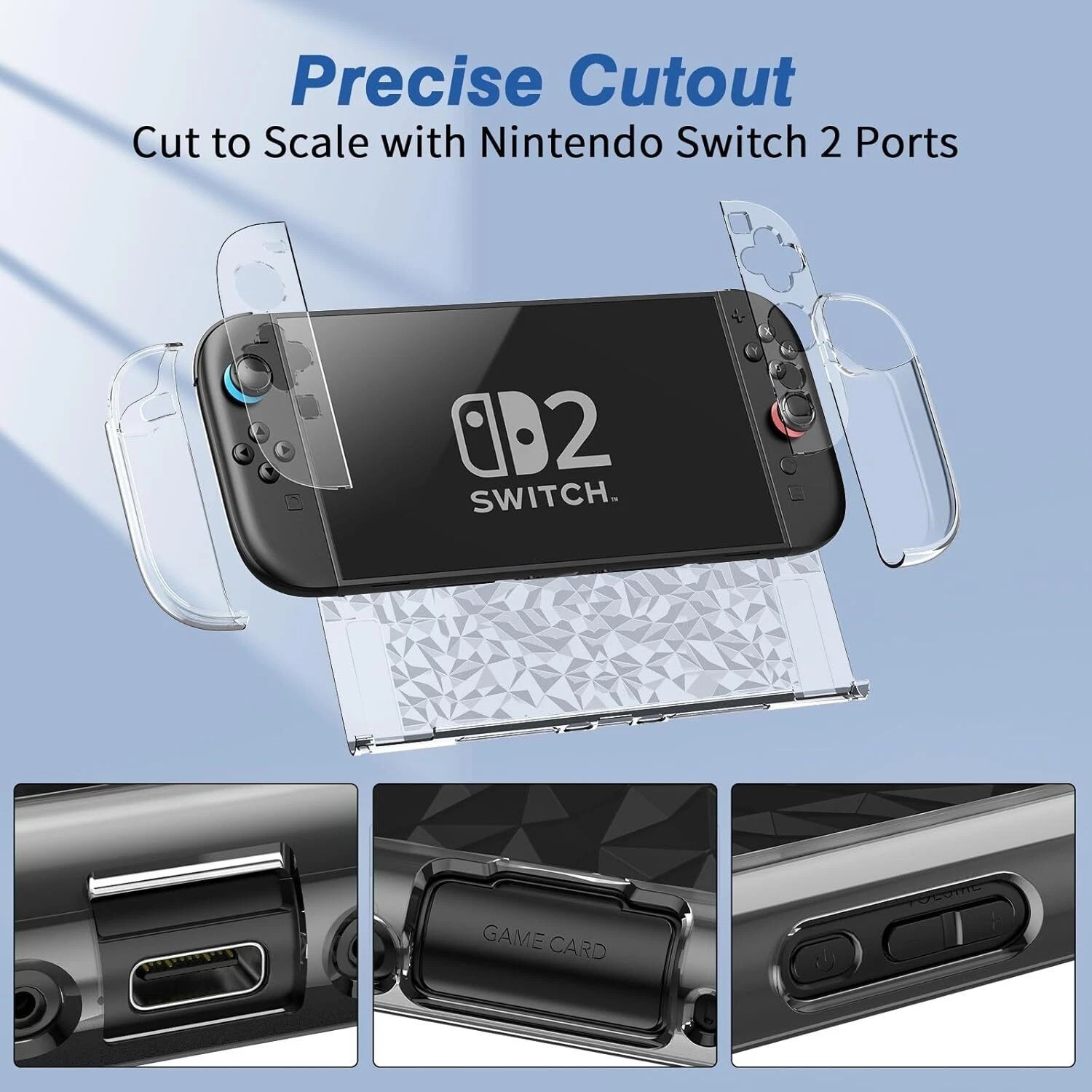 for Nintendo Switch 2 Waterproof Case Dockable Protector Case Film Grip Cover