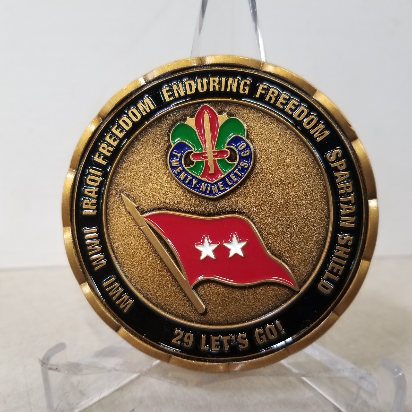 29th Infantry Division The Spirit Of Omaha Beach "Iraqi Freedom" Challenge Coin