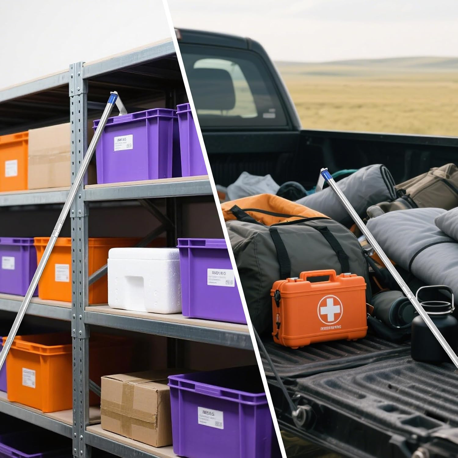 Truck Cargo Grabber, Cargo Grabber Pickup Truck Bed 30-70 Inch Sturdy Truck C...