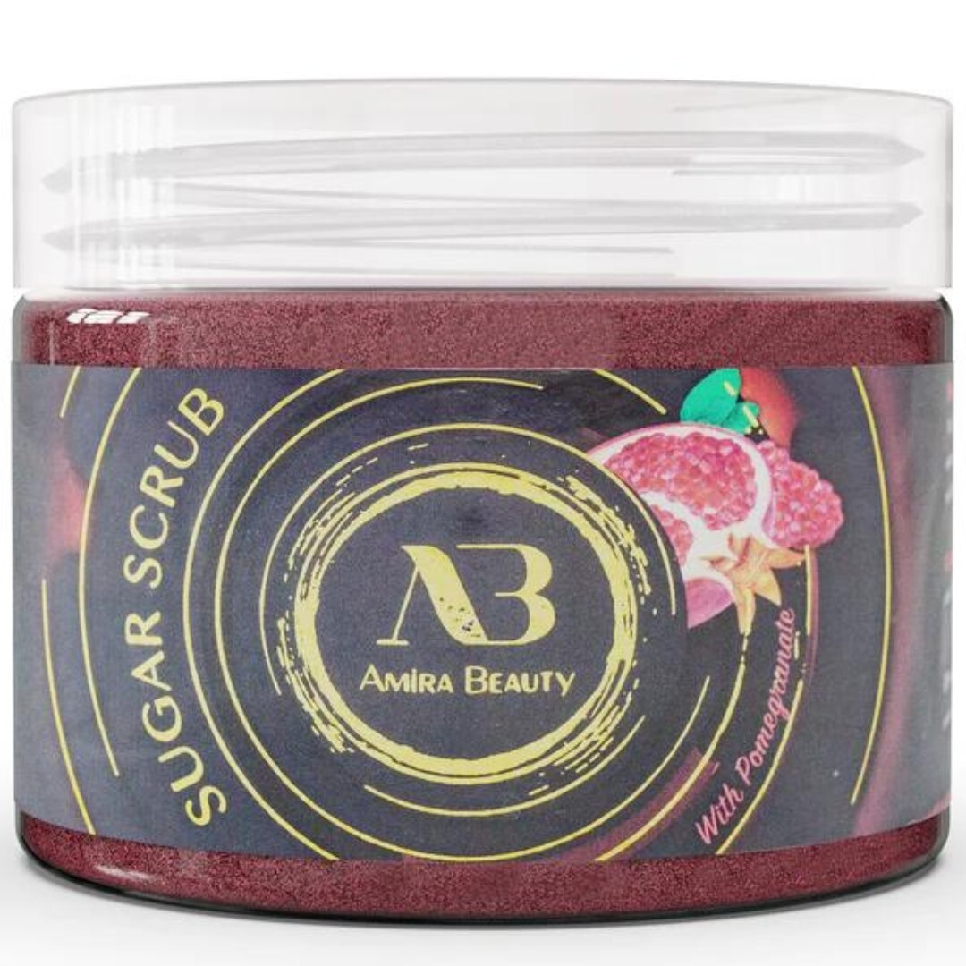 Exfoliating Body Scrub Polish Cellulite Exfoliator, Stretch Marks Pomegranate