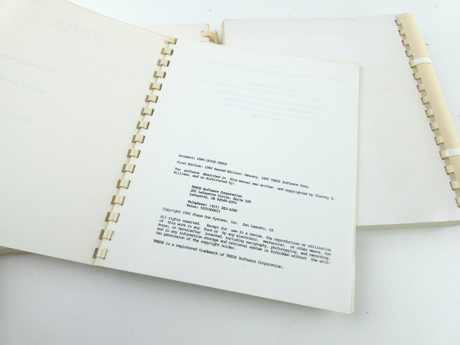 Theos Operating Language Programming Users Guide Manual Vintage Computer