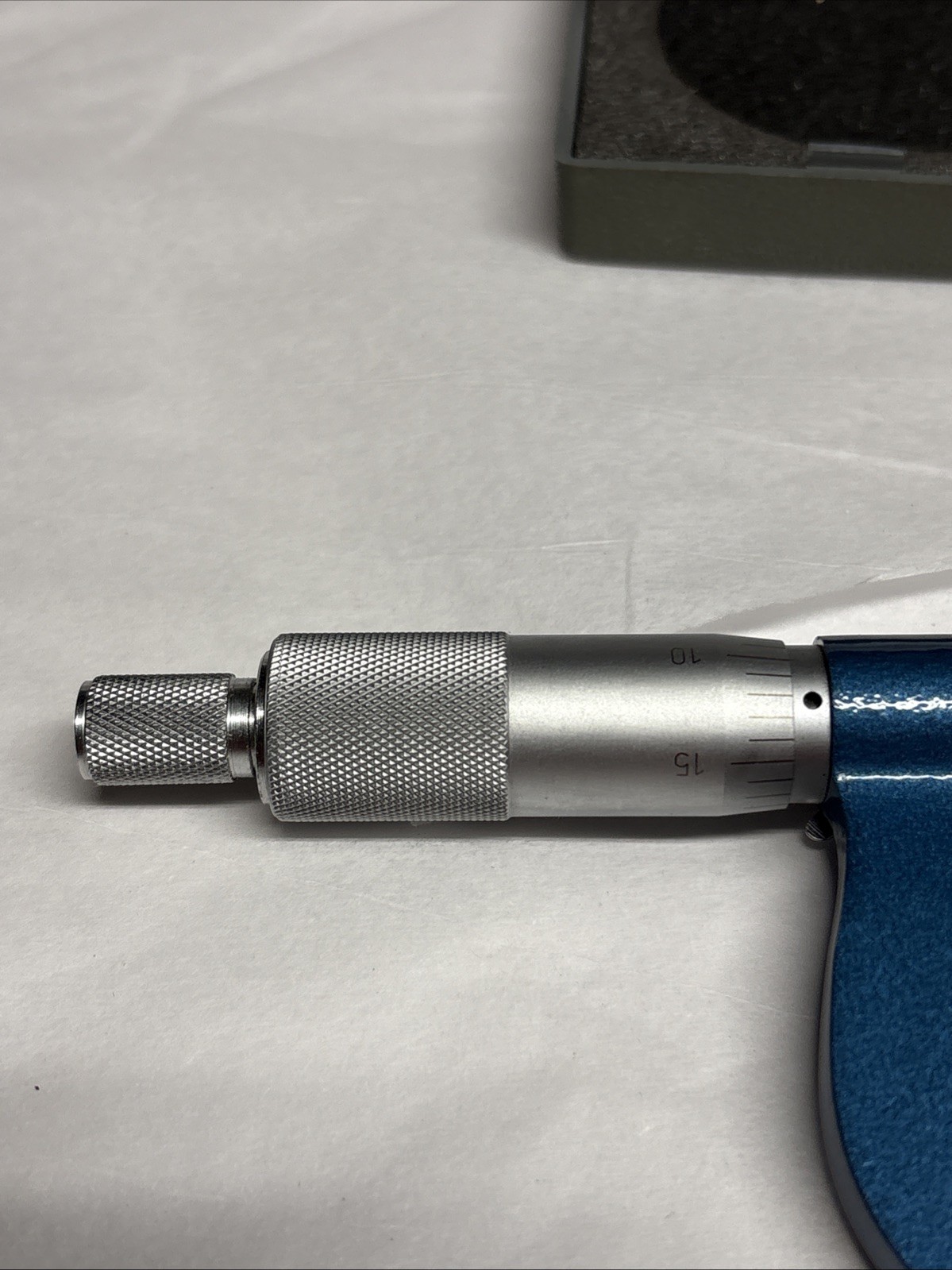 NULINE PRECISION 15° POINT MICROMETER 0-1" RANGE .001" GRADS W/case & Wrench